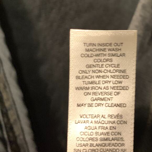 Chico's Womens Textured Drape Front Jacket Size L 12 Evergreen Cotton Stretch - Picture 10 of 11